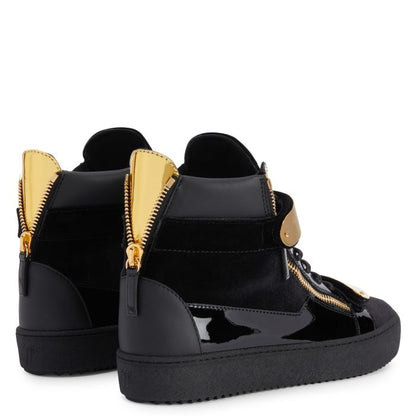  COBY-Black-Mid Top Sneakers