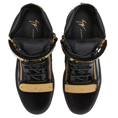  COBY-Black-Mid Top Sneakers