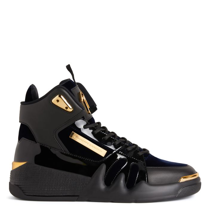  TALON-Black-Mid Top Sneakers