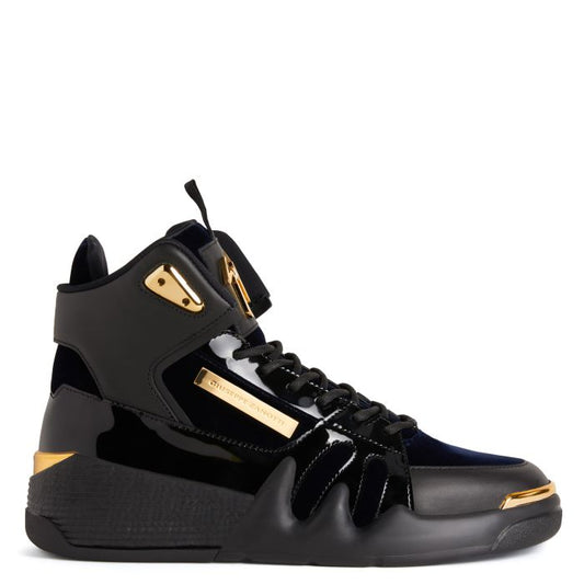  TALON-Black-Mid Top Sneakers