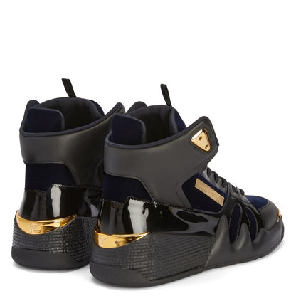  TALON-Black-Mid Top Sneakers