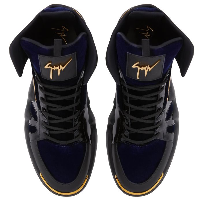  TALON-Black-Mid Top Sneakers