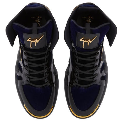  TALON-Black-Mid Top Sneakers