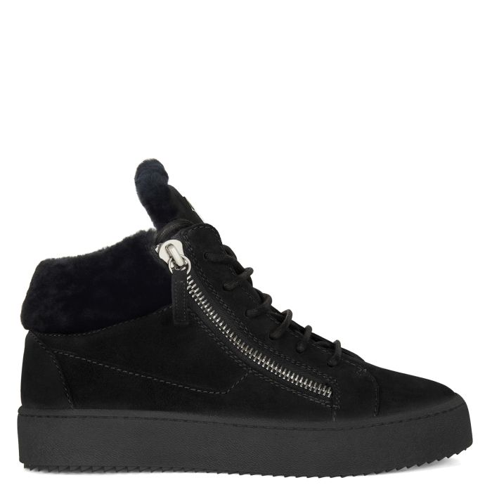  KRISS WINTER-Black-Mid Top Sneakers