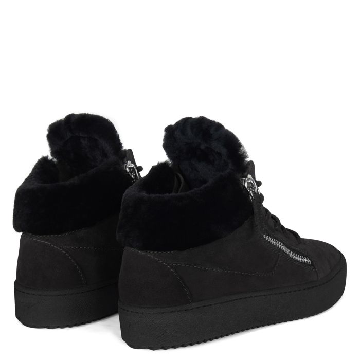  KRISS WINTER-Black-Mid Top Sneakers