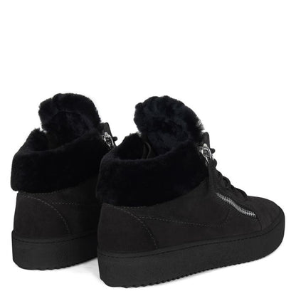  KRISS WINTER-Black-Mid Top Sneakers