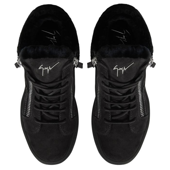  KRISS WINTER-Black-Mid Top Sneakers