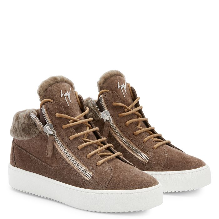  KRISS WINTER-Grey-Mid Top Sneakers