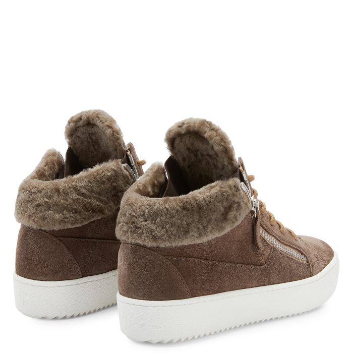  KRISS WINTER-Grey-Mid Top Sneakers