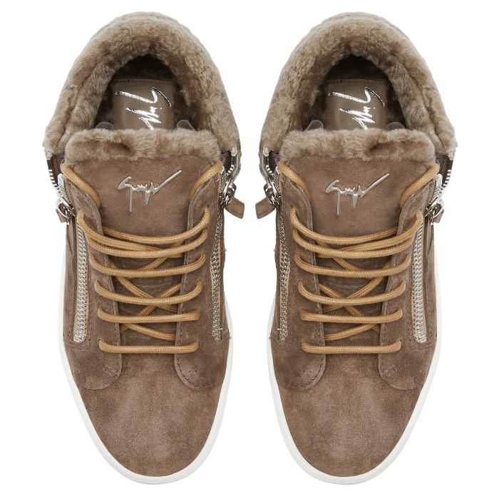  KRISS WINTER-Grey-Mid Top Sneakers