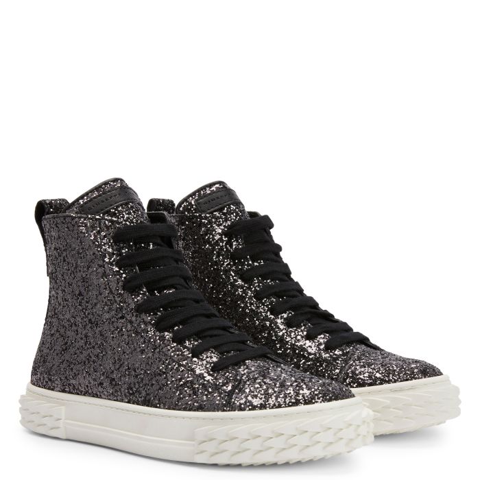  ECOBLABBER-Silver-Mid Top Sneakers