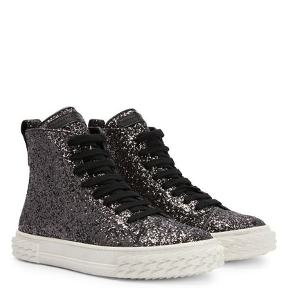  ECOBLABBER-Silver-Mid Top Sneakers