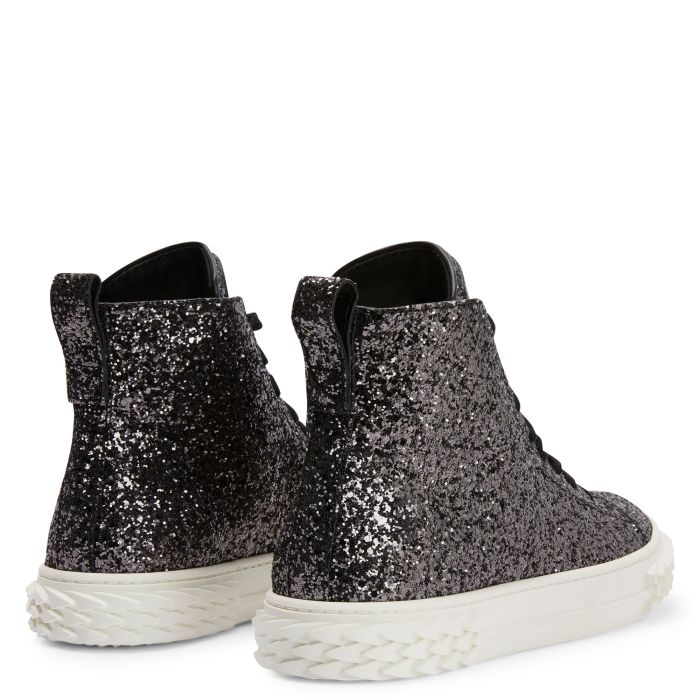  ECOBLABBER-Silver-Mid Top Sneakers