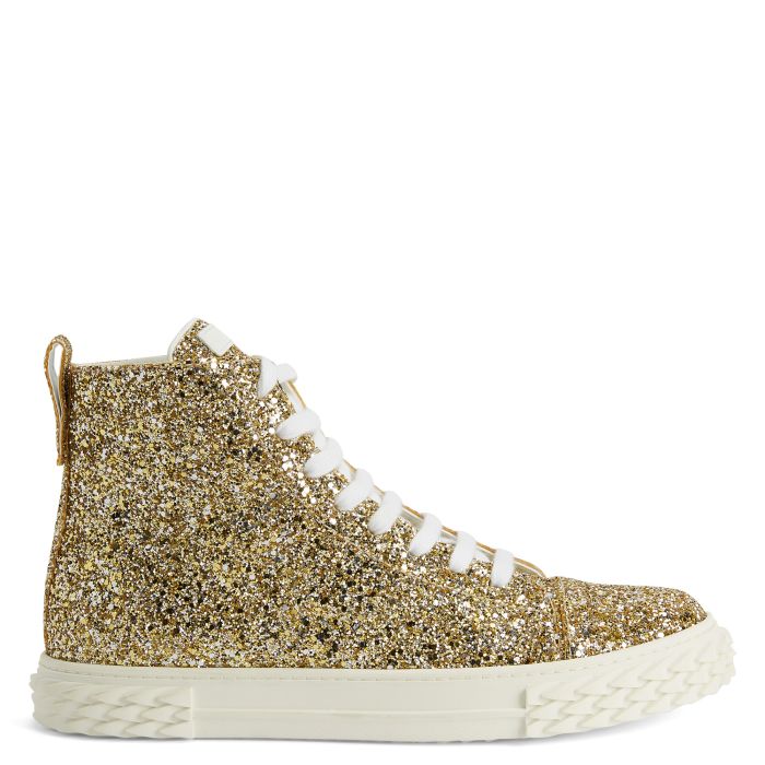  ECOBLABBER-Gold-Mid Top Sneakers