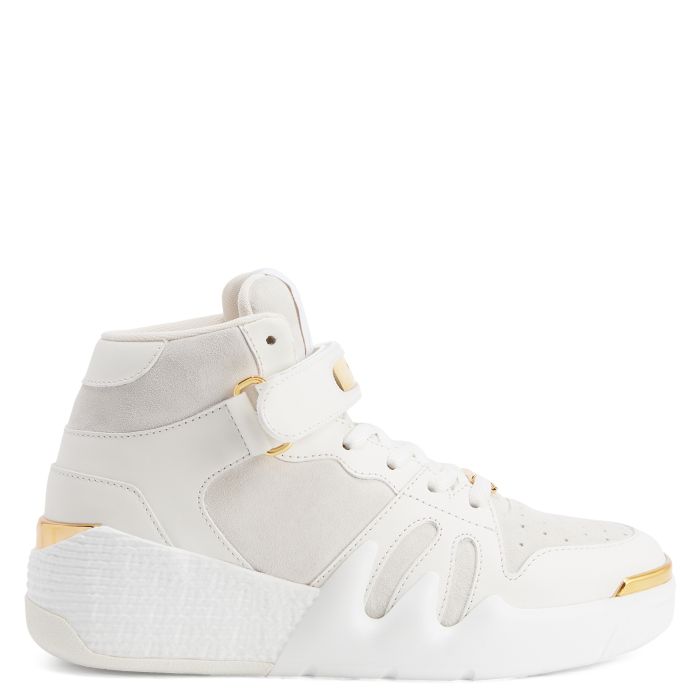 TALON-White-Mid Top Sneakers