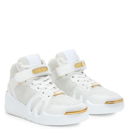  TALON-White-Mid Top Sneakers