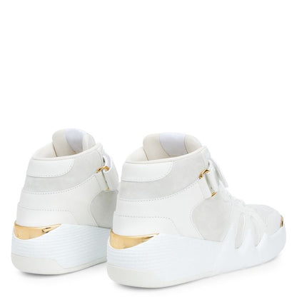  TALON-White-Mid Top Sneakers