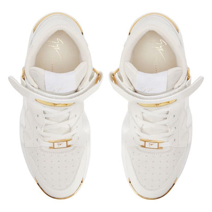  TALON-White-Mid Top Sneakers