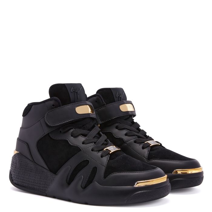  TALON-black-Mid Top Sneakers
