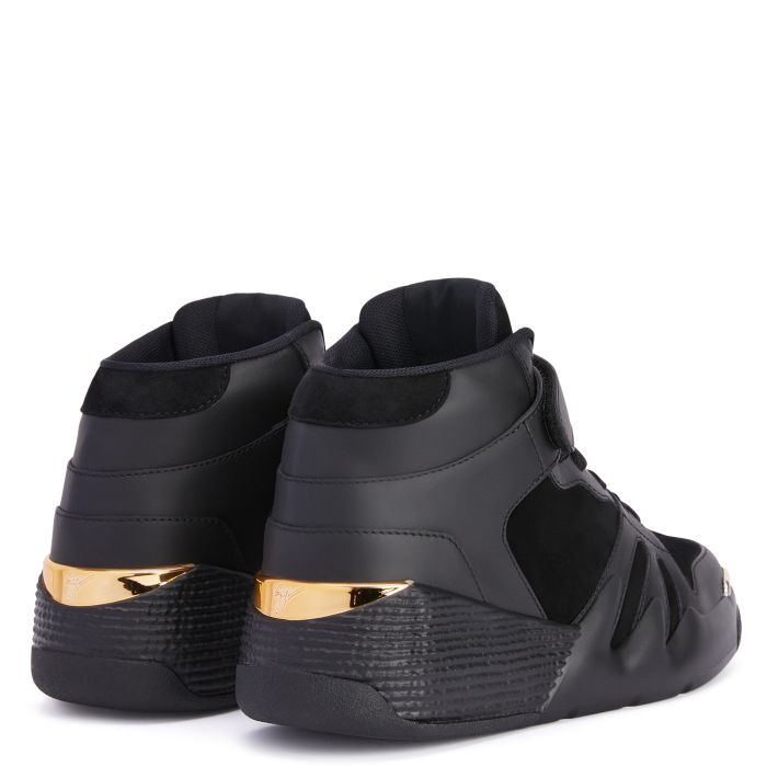  TALON-black-Mid Top Sneakers