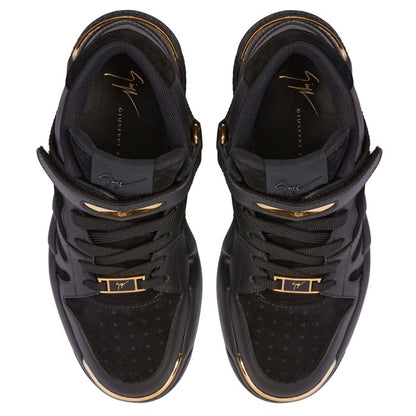  TALON-black-Mid Top Sneakers