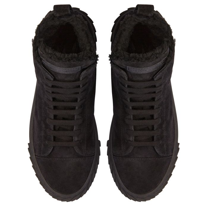  ECOBLABBER-black-Mid Top Sneakers