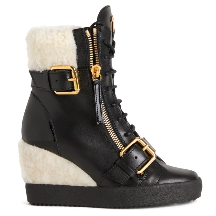  AITANA WEDGE-black-Mid Top Sneakers
