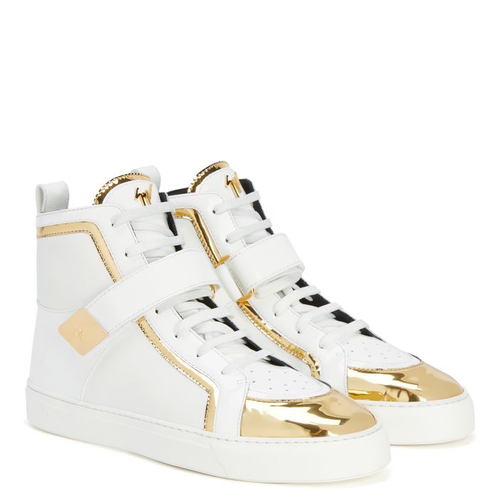  GIUSEPPE ZANOTTI ZENAS-White-Mid Top Sneakers