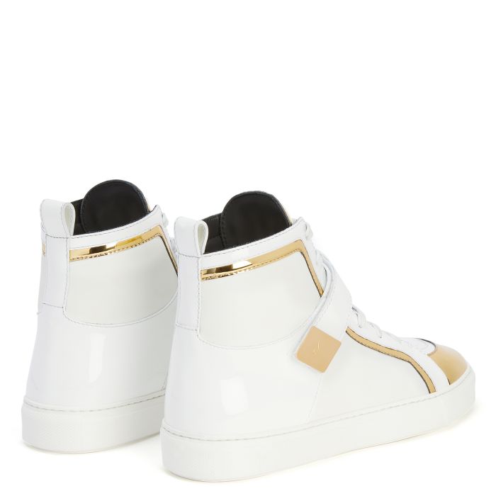  GIUSEPPE ZANOTTI ZENAS-White-Mid Top Sneakers