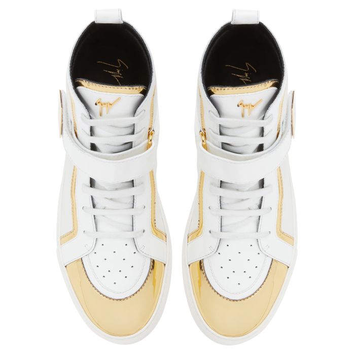  GIUSEPPE ZANOTTI ZENAS-White-Mid Top Sneakers