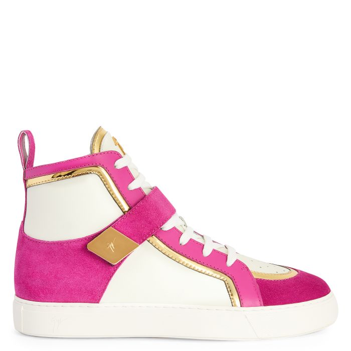  GIUSEPPE ZANOTTI ZENAS-Pink-Mid Top Sneakers