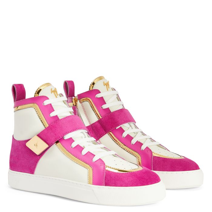  GIUSEPPE ZANOTTI ZENAS-Pink-Mid Top Sneakers