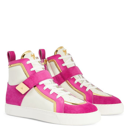  GIUSEPPE ZANOTTI ZENAS-Pink-Mid Top Sneakers