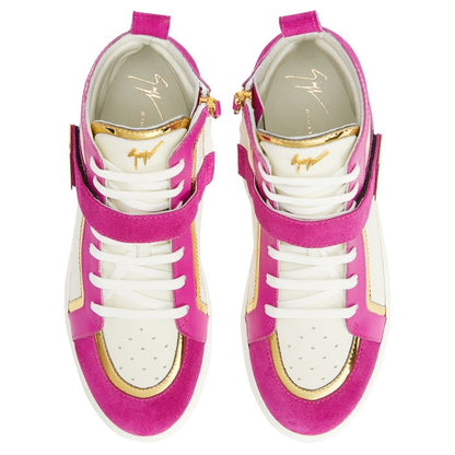  GIUSEPPE ZANOTTI ZENAS-Pink-Mid Top Sneakers