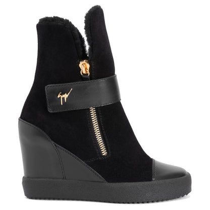  ALETA WEDGE-Black-Mid Top Sneakers