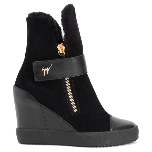  ALETA WEDGE-Black-Mid Top Sneakers