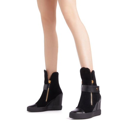  ALETA WEDGE-Black-Mid Top Sneakers