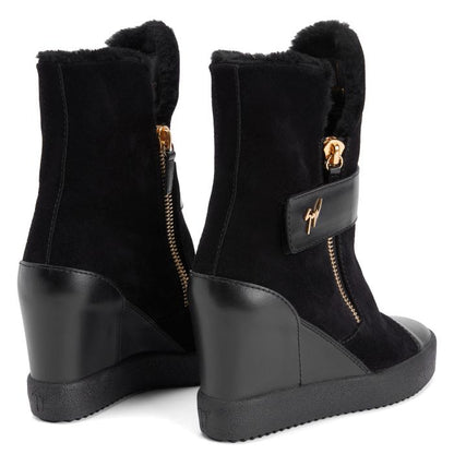  ALETA WEDGE-Black-Mid Top Sneakers
