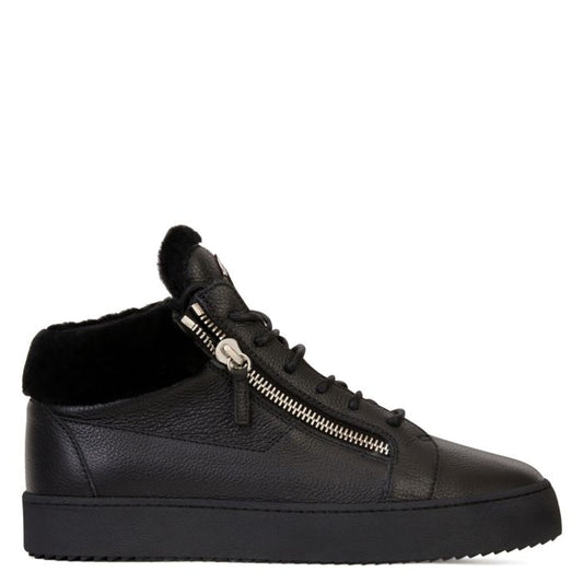  KRISS WINTER-Black-Mid Top Sneakers