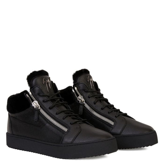  KRISS WINTER-Black-Mid Top Sneakers