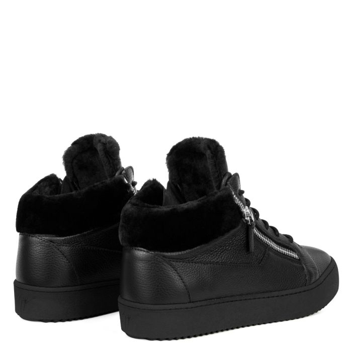  KRISS WINTER-Black-Mid Top Sneakers