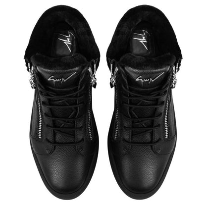  KRISS WINTER-Black-Mid Top Sneakers